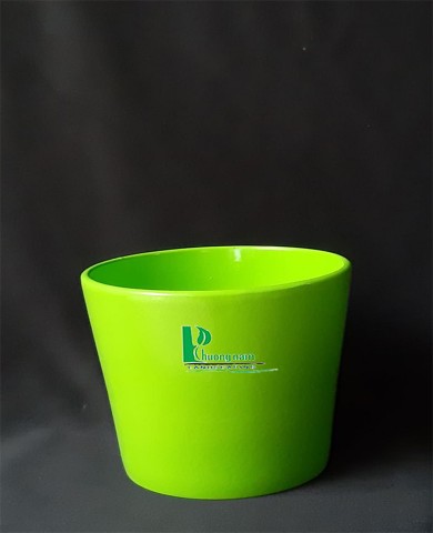 Chậu men tròn 14 x 12 cm (xanh)