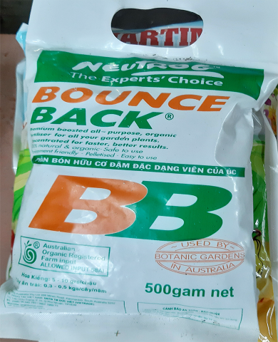 Phân hữu cơ Úc Bounce Back 1kg